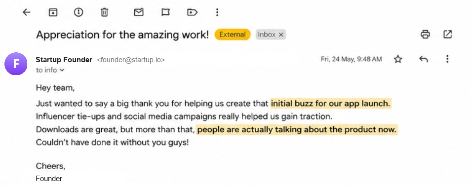 Review from Startup Founder